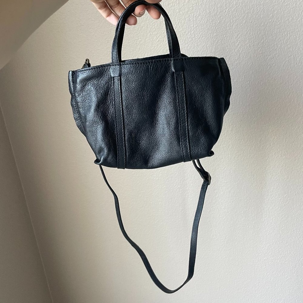SOLD ~ Anthropologie Black Leather Purse
